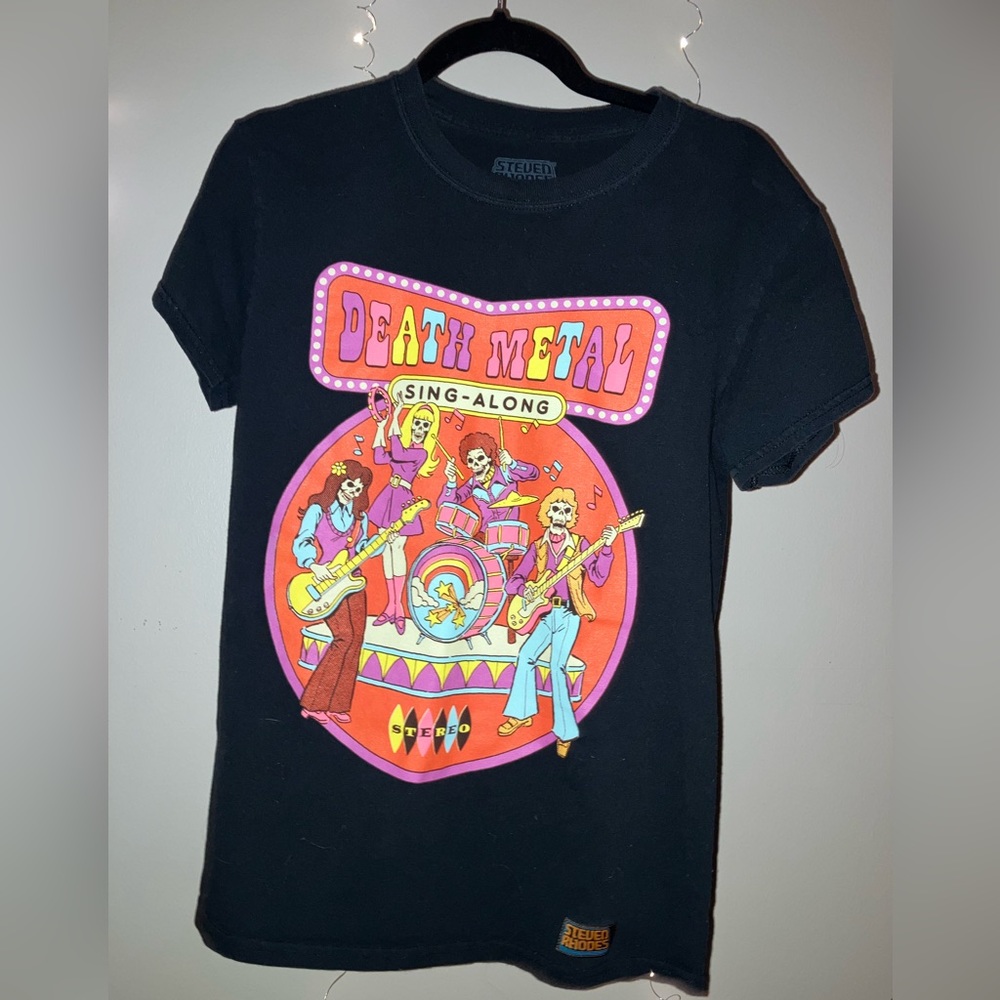 Steven Rhodes Death Metal skeleton Tee